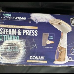 Conair Turbo ExtremeSteam Handheld Fabric Steamer - White and Gold GS59X